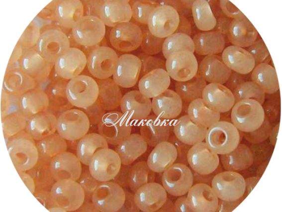 Бисер 5 гр Preciosa 02111 цветной алебастр, персик , ЧМ