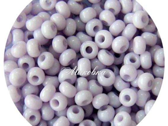 Бисер 5 гр Preciosa 03222 мелованный цветной светло-сиреневый ЧМ