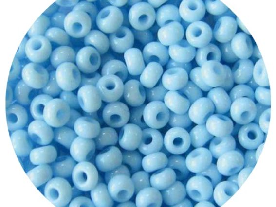 Бисер 5 гр Preciosa 03232 мелованный цветной голубой ЧМ