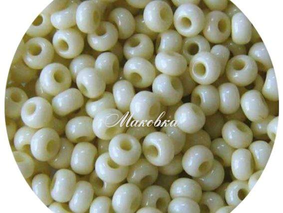 Бисер 5 гр Preciosa 03252 мелованный цветной желтый ЧМ