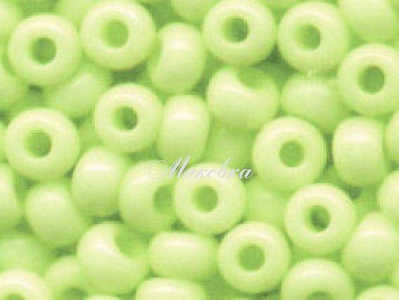 Бисер 5 гр Preciosa 03253 мелованный цветной салатовый ЧМ