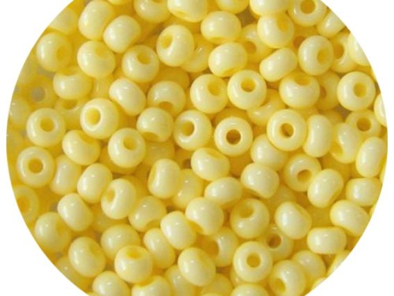 Бисер 5 гр Preciosa 03281 мелованный цветной желтый ЧМ