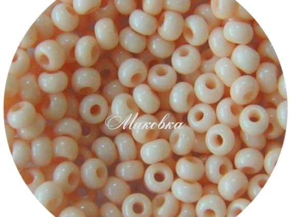 Бисер 5 гр Preciosa 03285 мелованный цветной св. персиковый ЧМ