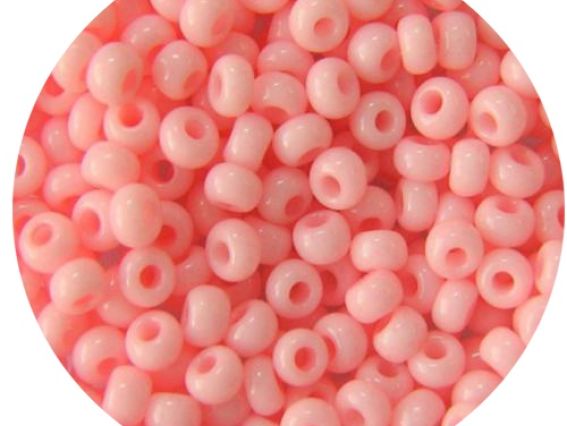Бисер 5 гр Preciosa 03291 мелованный цветной розовый ЧМ