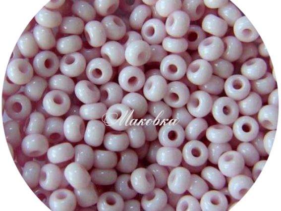 Бисер 5 гр Preciosa 03295 мелованный цветной розовый ЧМ