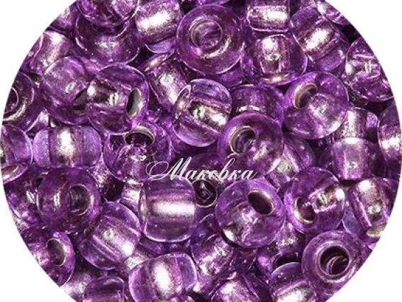 Бісер 5 гр Preciosa 08228 хруcталь цветной фиолетовый ЧМ