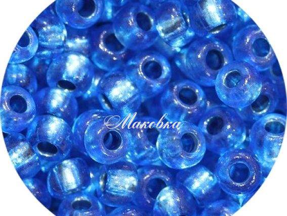 Бісер 5 гр Preciosa 08236 хруcталь цветной синий ЧМ