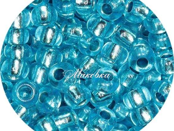 Бісер 5 гр Preciosa 08265 хруcталь цветной синий ЧМ