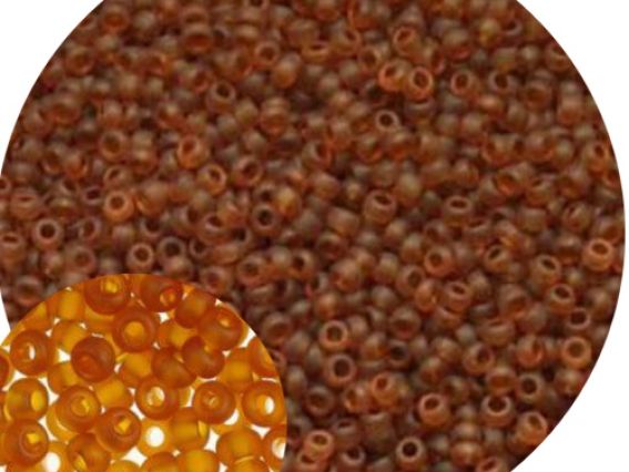 Бисер 5 гр Preciosa 10090/1 прозрачный матовый коричневый ЧМ