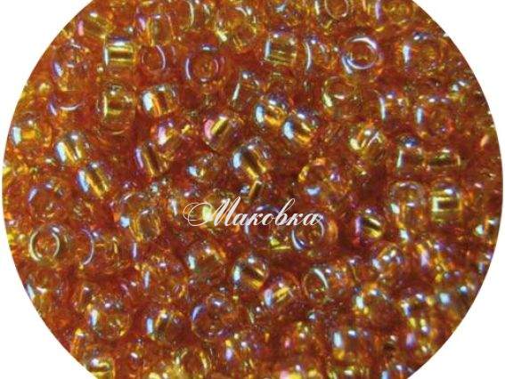 Бисер 5 гр Preciosa 11050 прозрачный радужный жёлтый