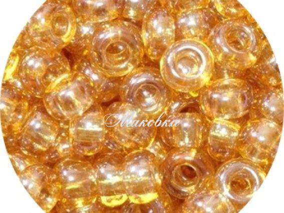 Бисер 5 гр Preciosa 16050 прозрачный блестящий желтый, ЧМ