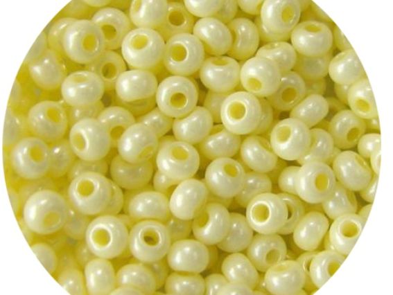 Бисер 5 гр Preciosa 16286 мелованный цветной желтый ЧМ