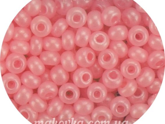 Бисер 5 гр Preciosa 17298 алебастр цветной розовый ЧМ