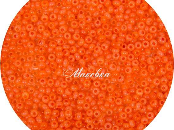 Чешский бісер Preciosa №10/0, круглый, цвет 17899 оранж 50 г Чешский бісер Preciosa №10/0, круглый, цвет 17899 оранж 50 г