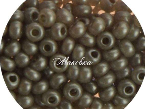 Бисер 5 гр Preciosa 17949 цветной алебастр серый, ЧМ