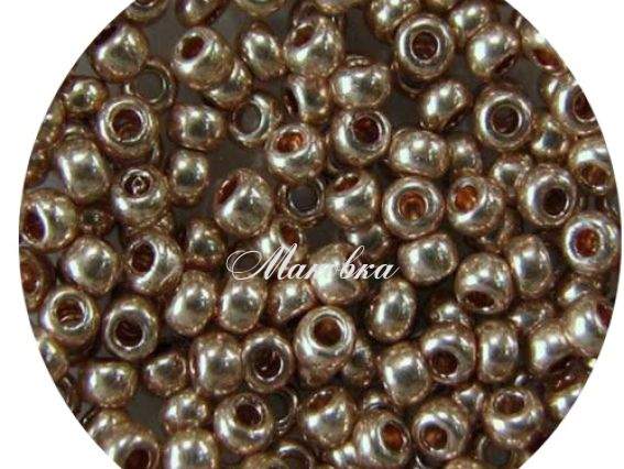 Бисер 5 гр Preciosa 18112 сольгель металлик бронза