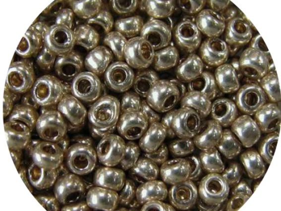Бисер 5 гр Preciosa 18113 сольгель металлик св.бронза , ЧМ
