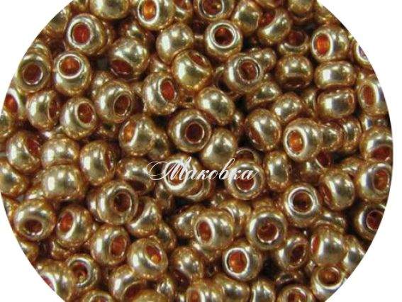 Бісер 5 гр Preciosa 18184 сольгель металік бронза Бісер 5 гр Preciosa 18184 сольгель металік бронза