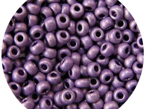 Бисер 5 гр Preciosa 18528 металлик матовый сиреневый, ЧМ