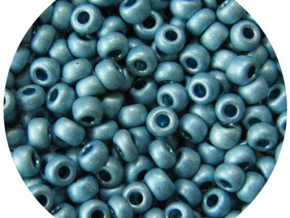 Бисер 5 гр Preciosa 18536 металлик матовый зеленый морская волна