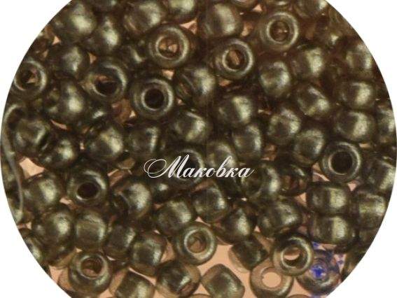 Бісер 5 гр Preciosa 18949 металлик матовый серо-коричневый, ЧМ Бісер 5 гр Preciosa 18949 металлик матовый серо-коричневый, ЧМ