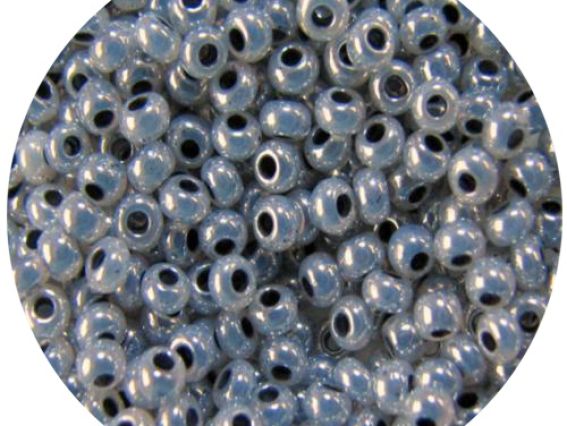 Preciosa чеський бісер 5 гр колір 37149 Перловий Цейлон, сірий