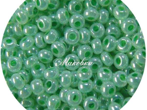 Бісер 5 гр Preciosa 37156 Жемчужный Цейлон зелёный, ЧМ