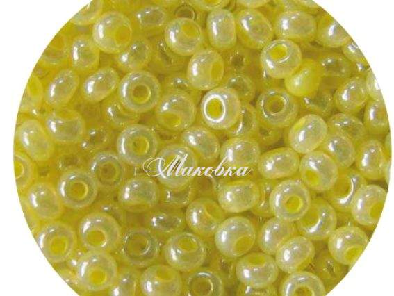 Бісер 5 гр Preciosa 37186 Жемчужный Цейлон светло-желтый, ЧМ