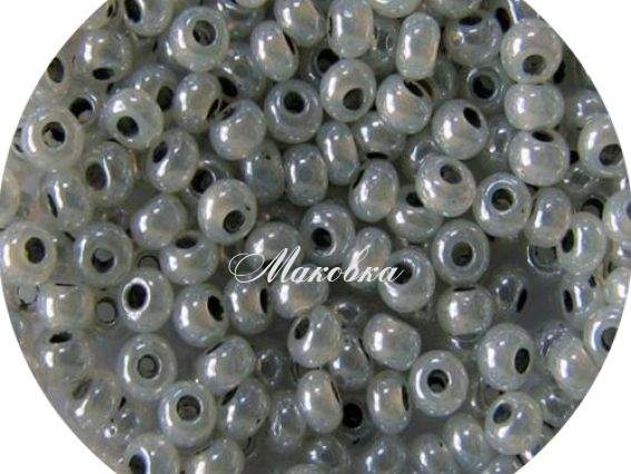 Бісер 5 гр Preciosa 37342 Жемчужный алебастр серый светлый