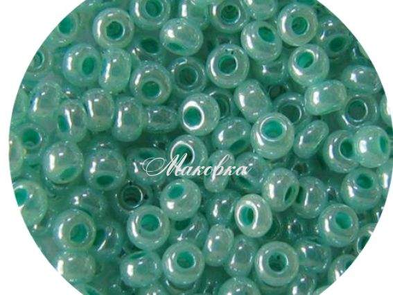 Бісер 5 гр Preciosa 37358 Жемчужный  алебастр зелёный