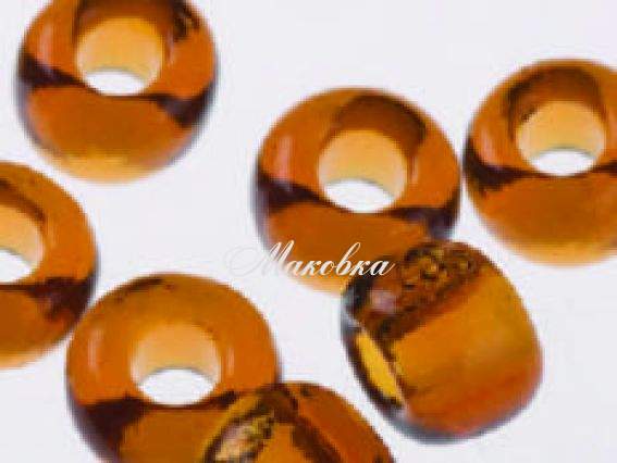 Бисер 5 гр Preciosa 10110 прозрачный коричневый