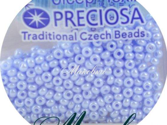 Бисер 5 гр Preciosa 38000 , голубой, ЧМ