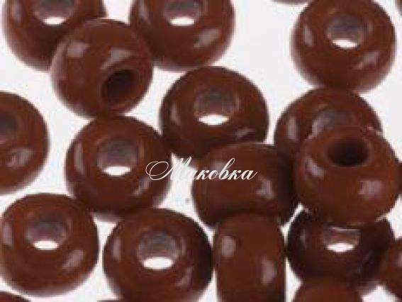 Бисер 5 гр Preciosa 13600 натуральный непрозрачный коричневый