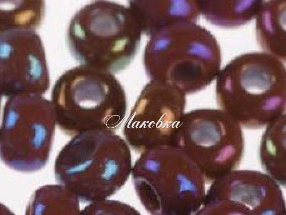 Бисер 5 гр Preciosa 14600 непрозрачный радужный красный