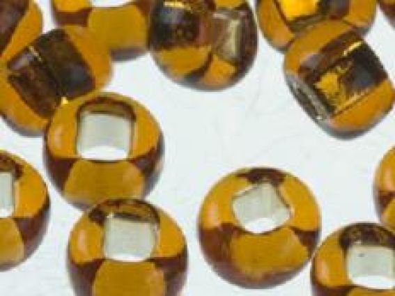 Чешский бисер 5 гр Preciosa цвет 17090 прозрачный серебро св. коричневый ЧМ