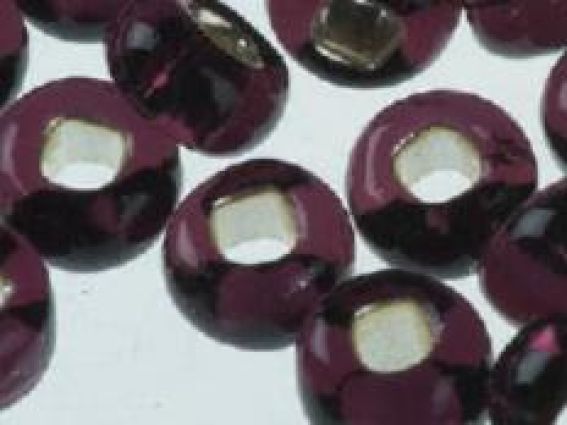 Preciosa Бисер 5 гр 27080 прозрачный серебро т. фиолетовый