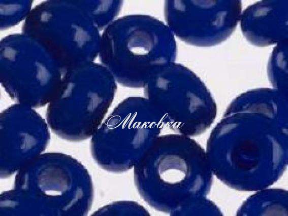 Бисер 5 гр Preciosa 33050 натуральный непрозрачный синий