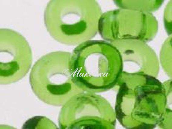 Бисер 5 гр Preciosa 50430 прозрачный зелёный