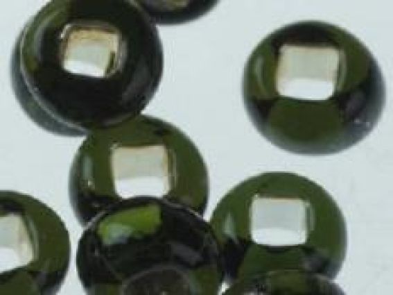 Бісер Preciosa прозорий срібло зелений 57290 5 гр