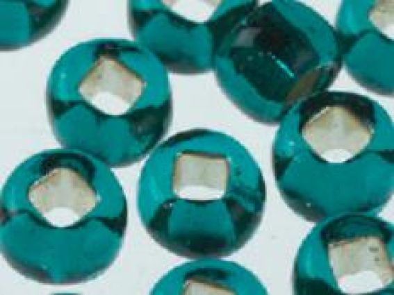 Preciosa Бисер 5 гр 57710 прозрачный серебро зеленый