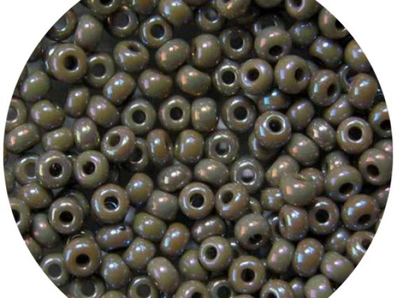 Бисер 5 гр Preciosa 44020 непрозрачный радужный серый