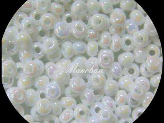 Бісер 5 гр Preciosa 46205 непрозорий райдужний білий непрозорий Бісер 5 гр Preciosa 46205 непрозорий райдужний білий непрозорий