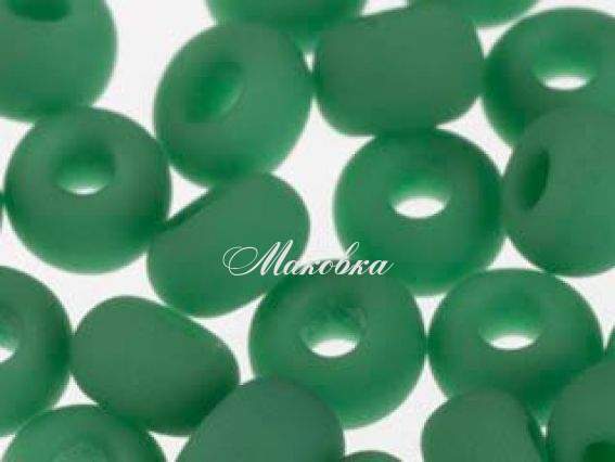 Бисер 5 гр Preciosa 53250/1 непрозрачный матовый, зеленый