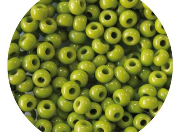 Preciosa бісер зелений 53430 натуральний непрозорий 5 гр