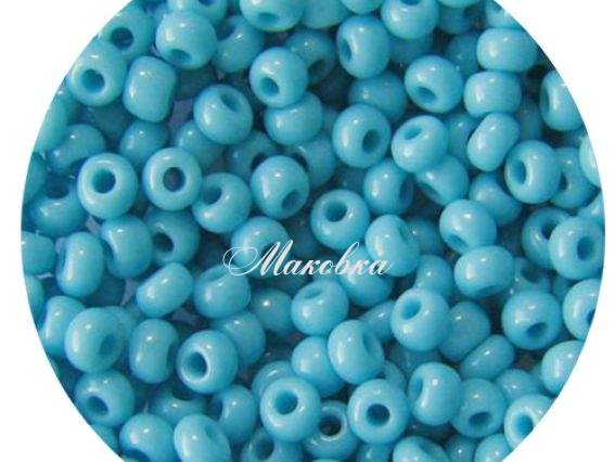 Бисер 5 гр Preciosa 63030 натуральный непрозрачный синий
