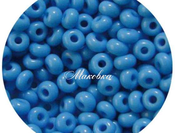 Чешский бисер Preciosa №10/0, круглый, цвет 63050 светло-синий, 50г