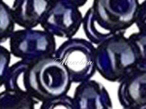 Бісер 5 гр Preciosa 36110 прозрачный блестящий черно-синий (черничный), ЧМ