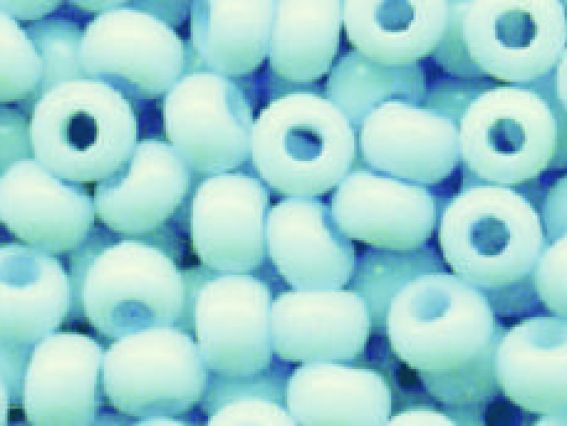 Чеський бісер 5 гр Preciosa 03233 крейдований кольоровий блакитний