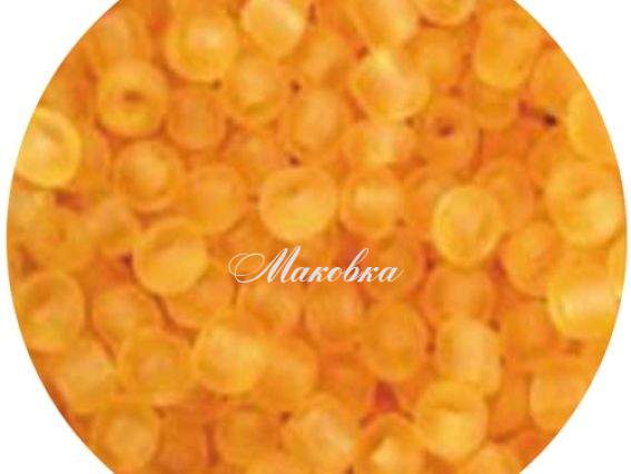 Бисер 5 гр Preciosa 80060/1 прозрачный МАТОВЫЙ желтый ЧМ