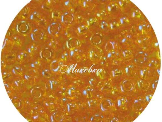 Бисер 5 гр Preciosa 81060 прозрачный радужный жёлтый